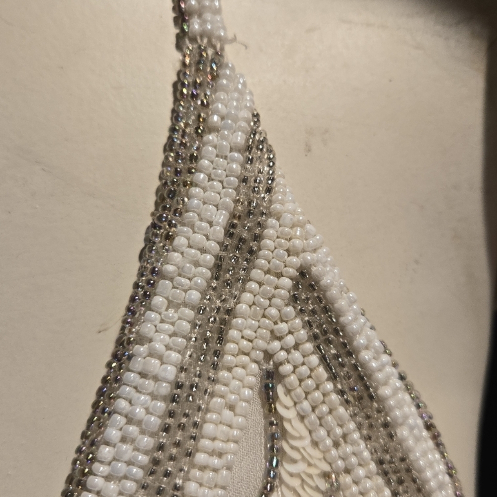 Free People Beaded Ivory and Gold Embellished Camisole - Picture 4 of 4